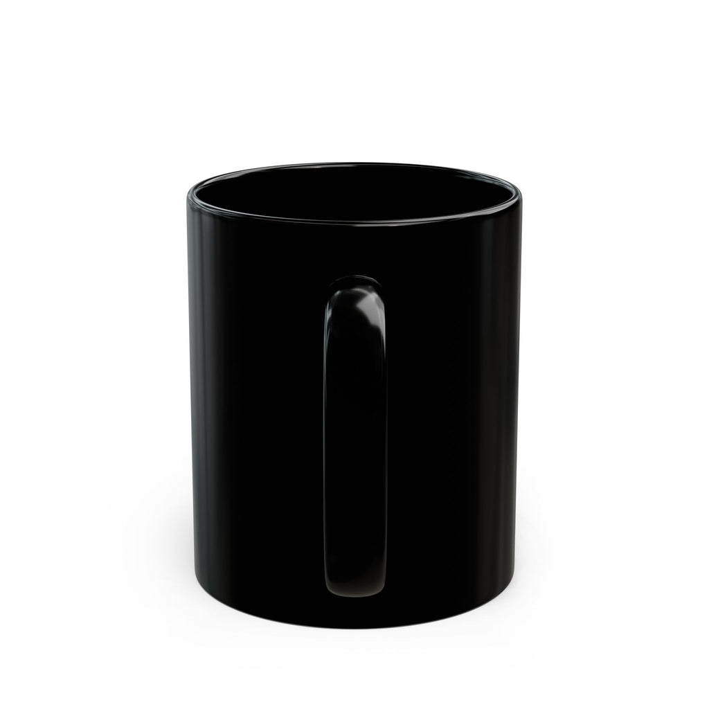 Hex First, Talk Later Black Ceramic Mug