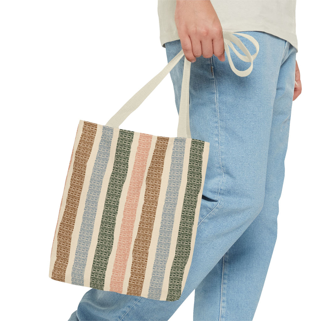 Market Basket Stripe Tote Bag