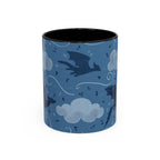 Stormflight Dragon Accent Mug – Fantasy Sky Coffee Cup (11oz / 15oz)