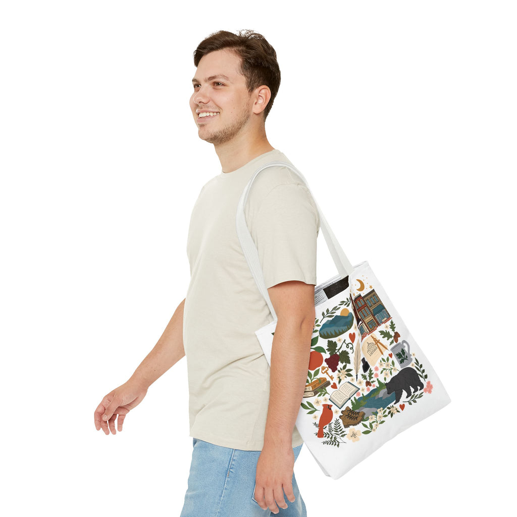 Charlottesville, Virginia Illustrated Tote Bag