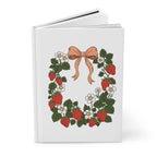 Strawberry Wreath Hardcover Journal – Cottage Garden Notebook