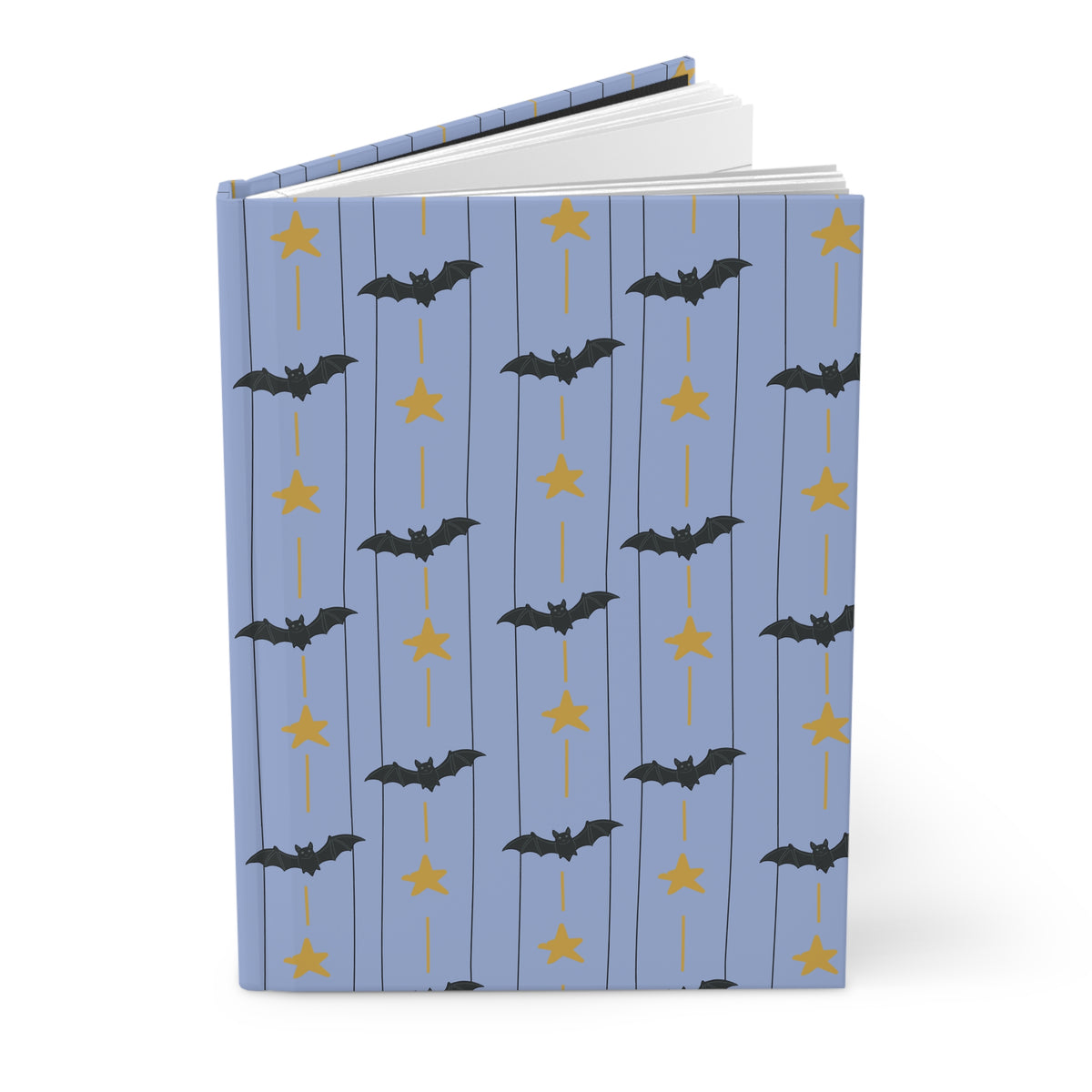 Bats in the Sky Hardcover Journal | Whimsical Bat Notebook
