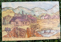 Country Life | Pyrography + Watercolor on Wood