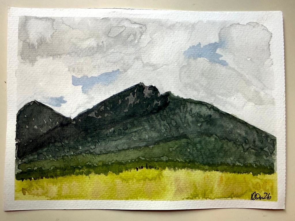 Old Rag Mountain — 5x7 Watercolor Painting