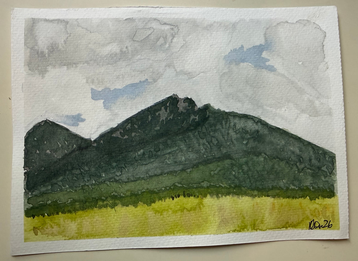 Old Rag Mountain — 5x7 Watercolor Painting