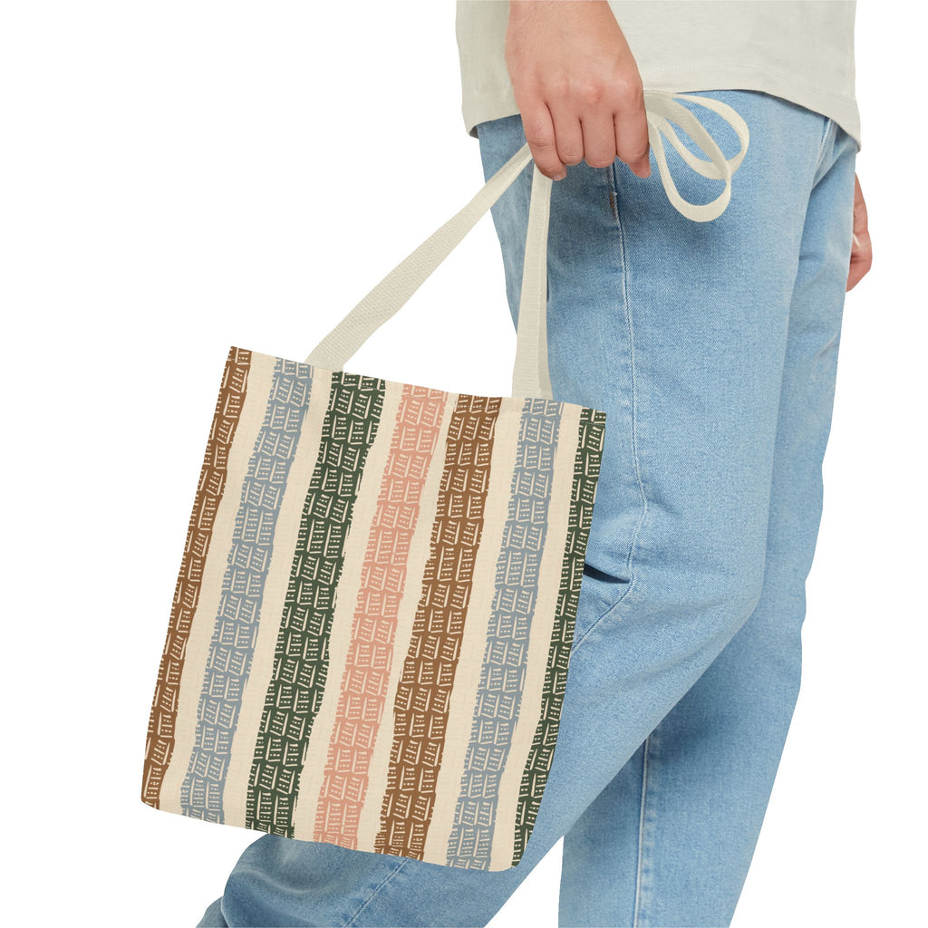 Woven Market Stripe Tote Bag