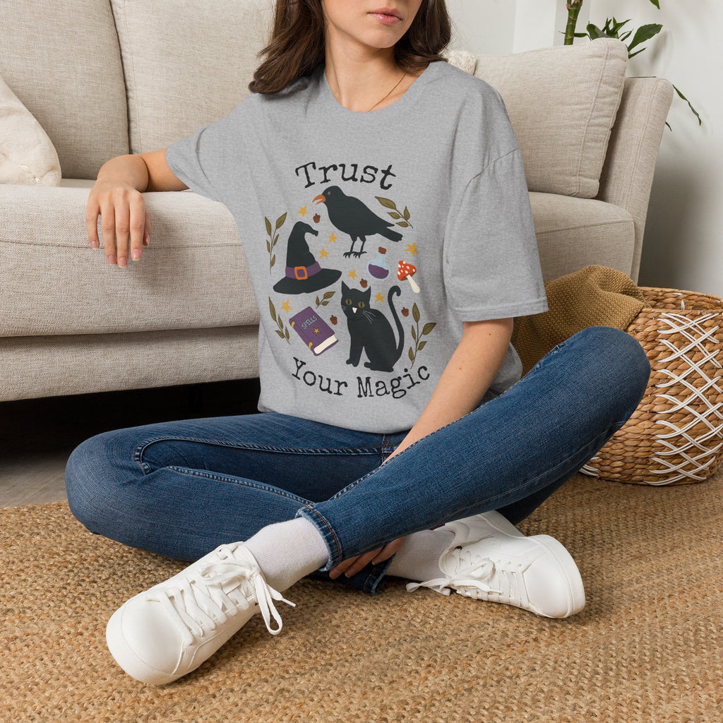 Trust Your Magic Witchy Raven Cat T-Shirt