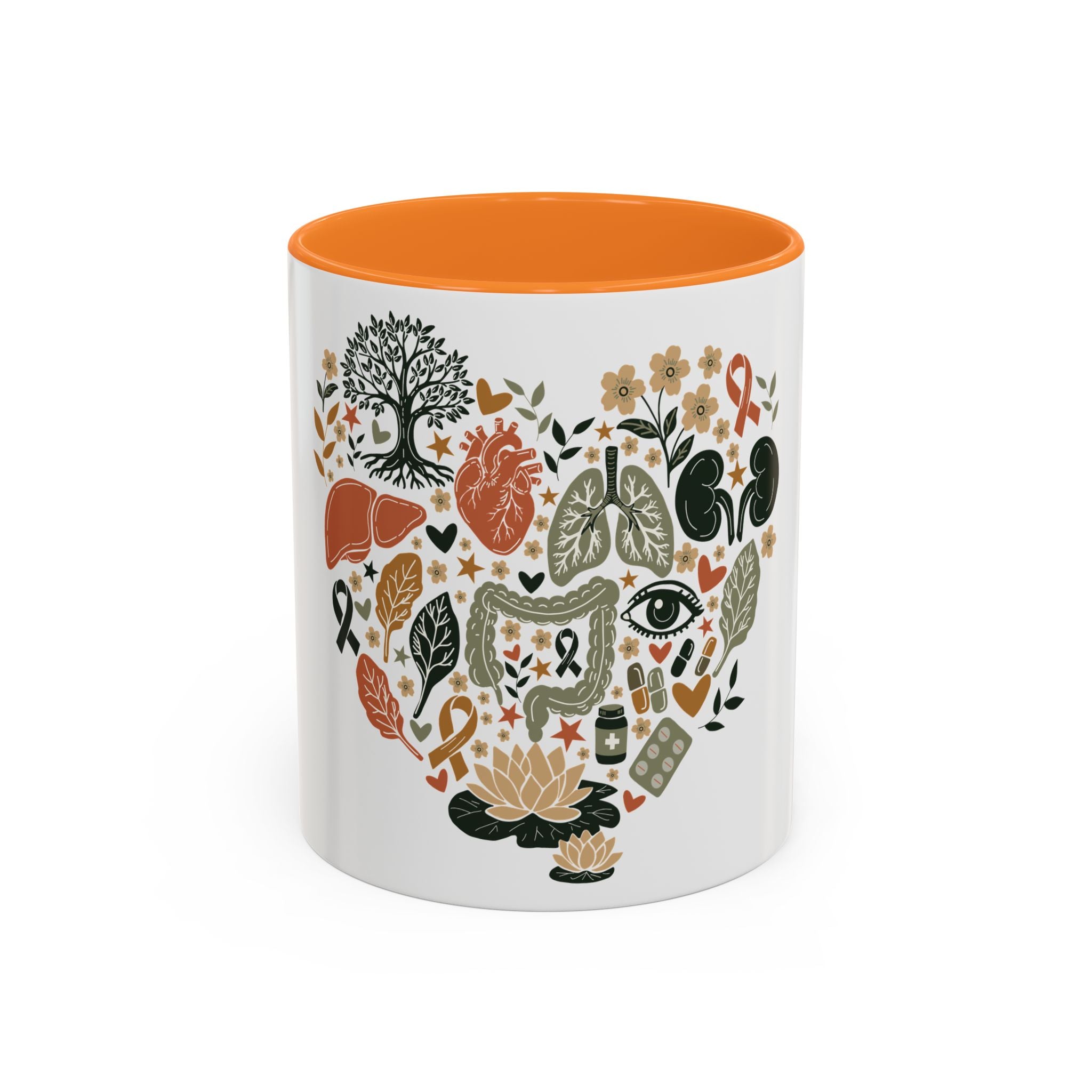 Organ Donation Awareness Mug, Hope Healing Coffee Cup, Transplant Survivor Donor Family Gift, Floral Medical Mug