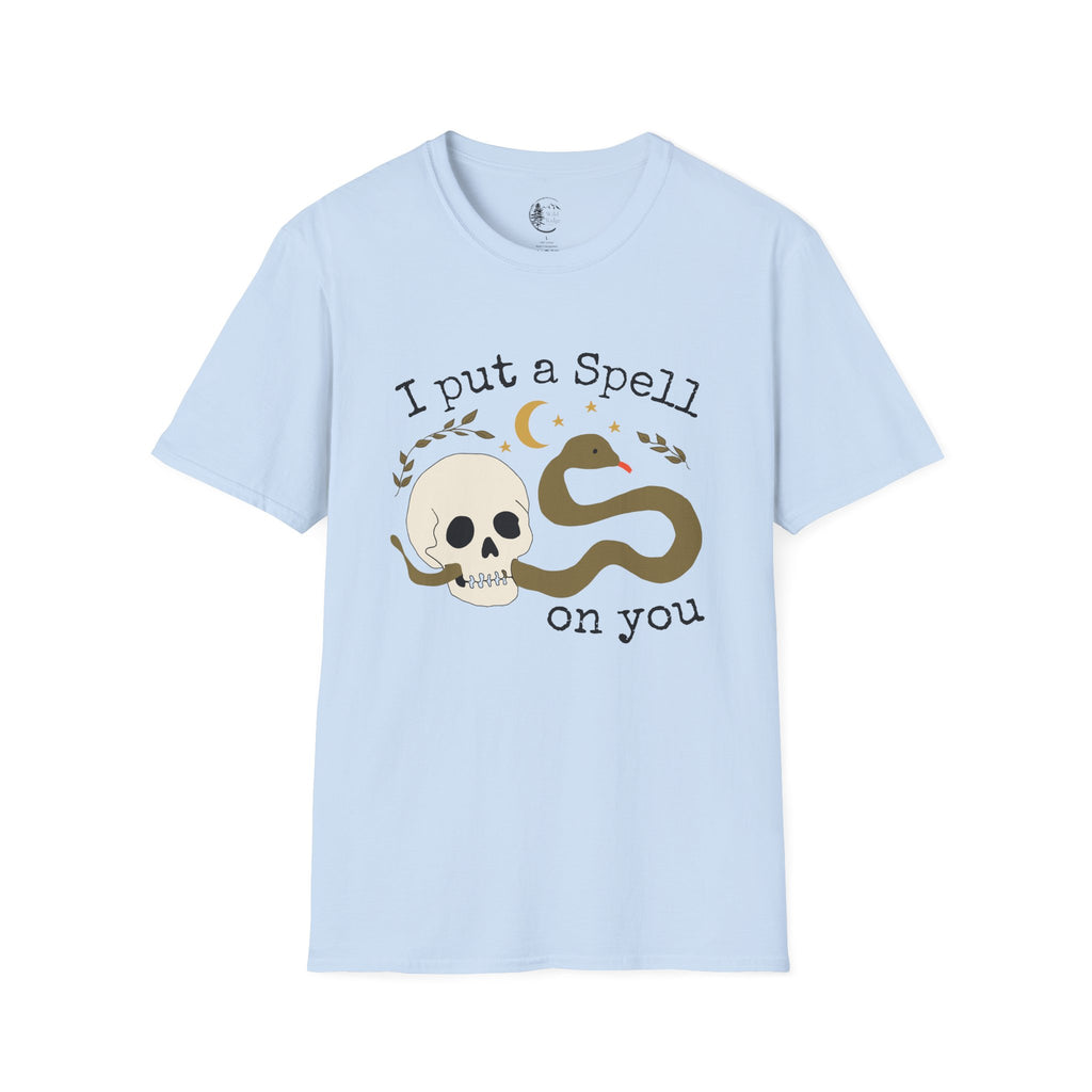 I Put a Spell on You Snake Skull Halloween T-Shirt