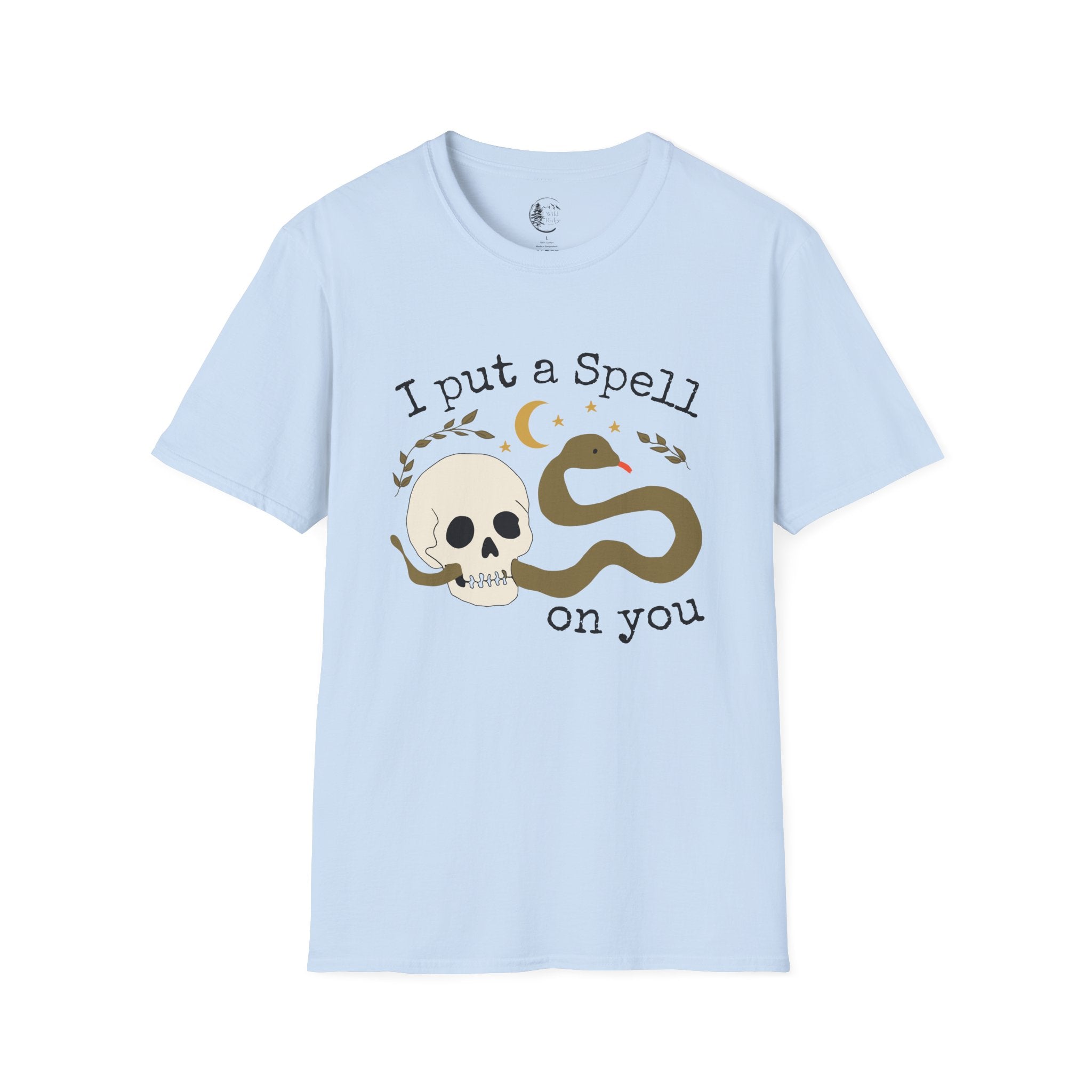 I Put a Spell on You Snake Skull Halloween T-Shirt
