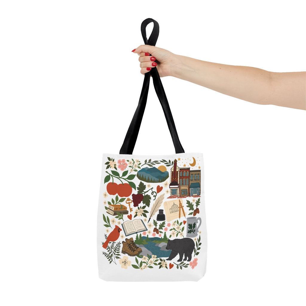 Charlottesville, Virginia Illustrated Tote Bag