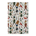 Woodland Nutcracker Christmas Waffle Kitchen Towel | Festive Holiday Decor