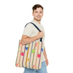 Garden Market Stripe Tote Bag