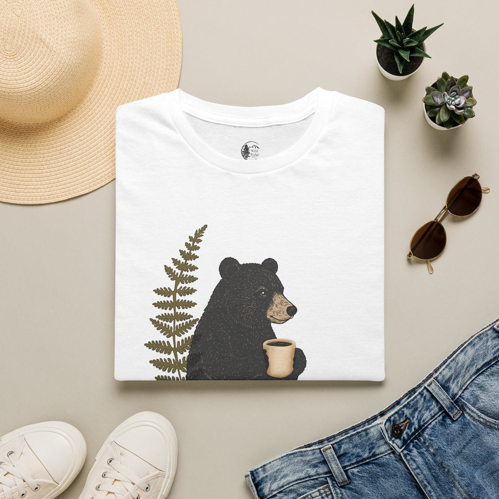 Cozy Bear Coffee Lover Unisex Softstyle T-Shirt