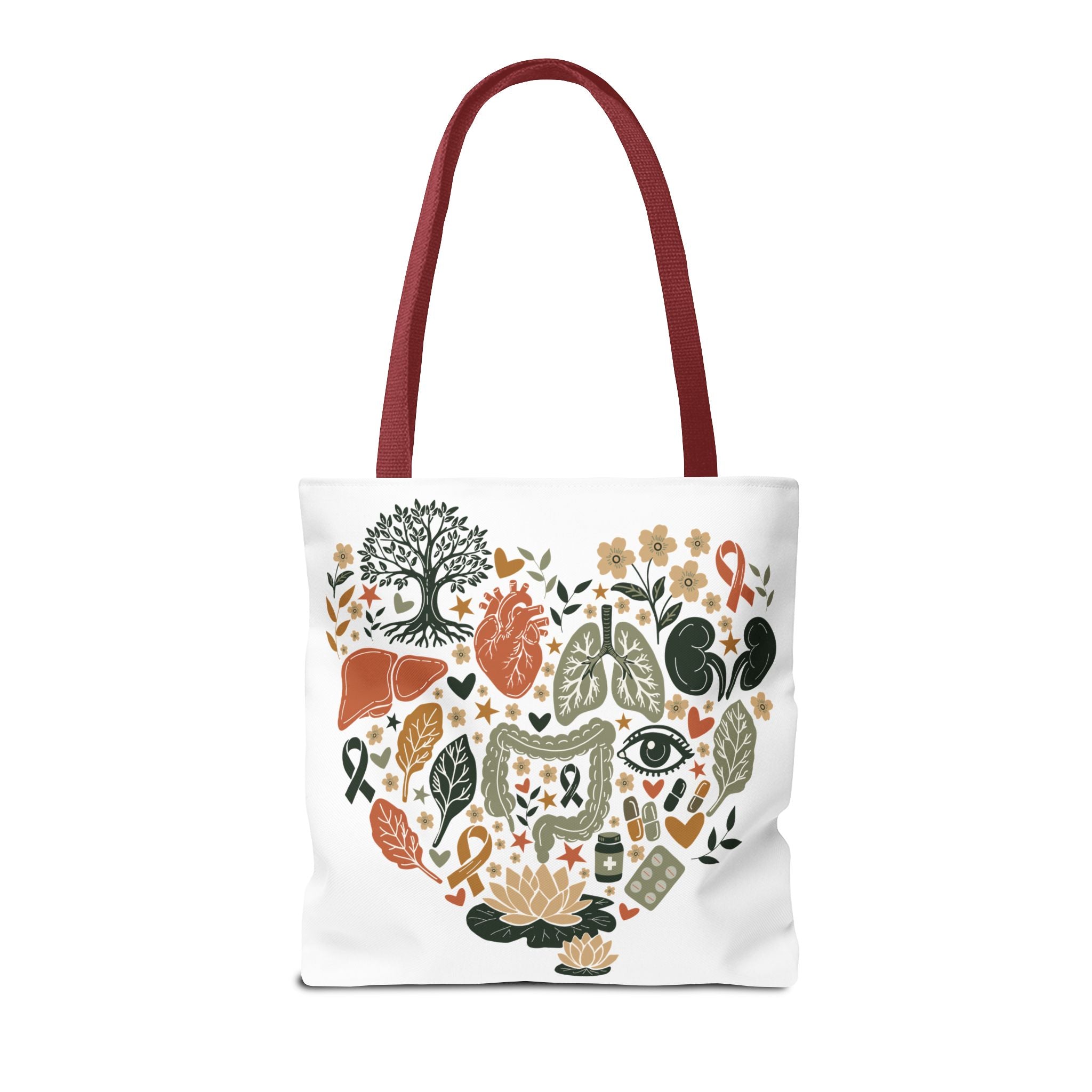 Organ Donation Awareness Tote Bag | Hope & Healing Floral Carryall (Copy)