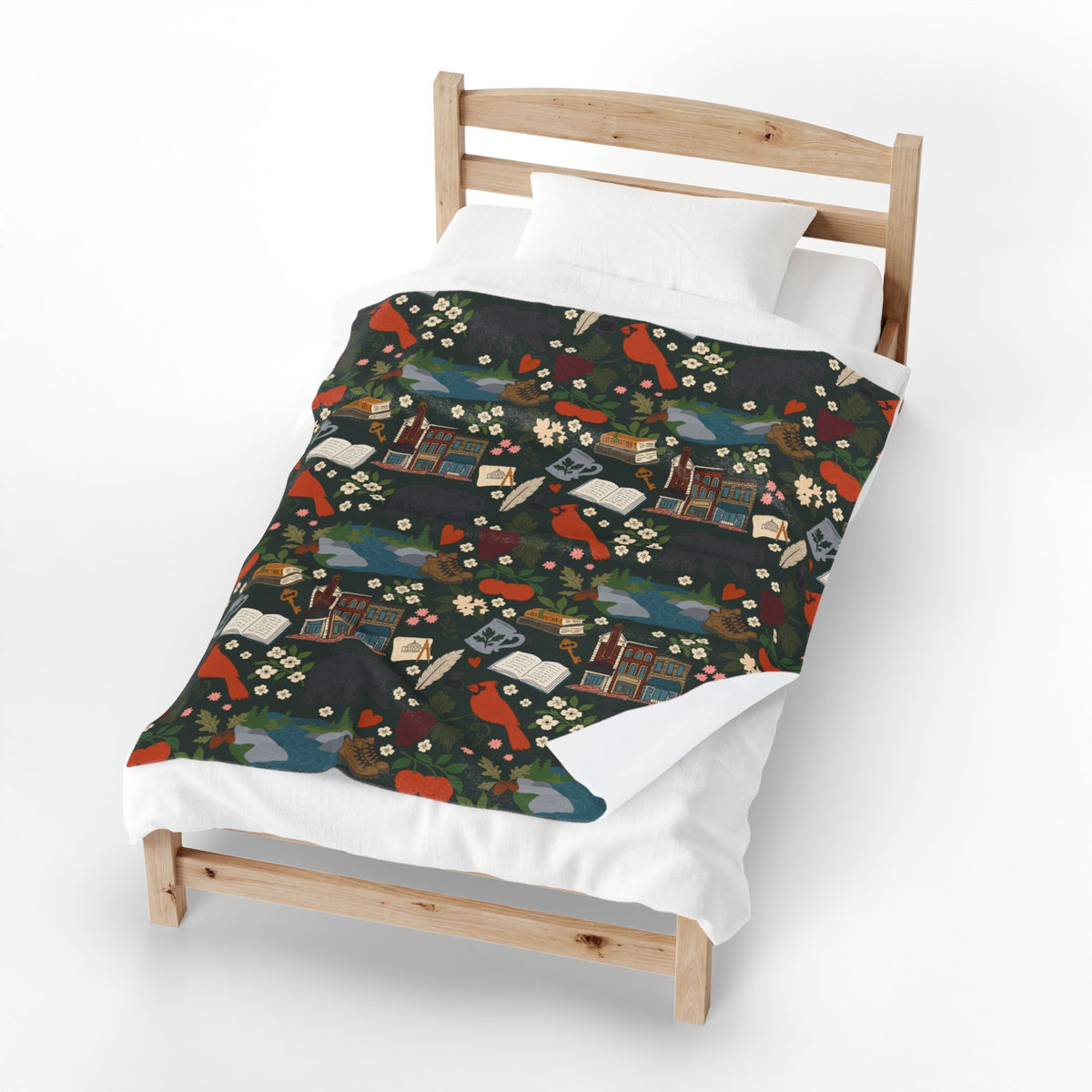 Charlottesville Wild Velveteen Plush Blanket
