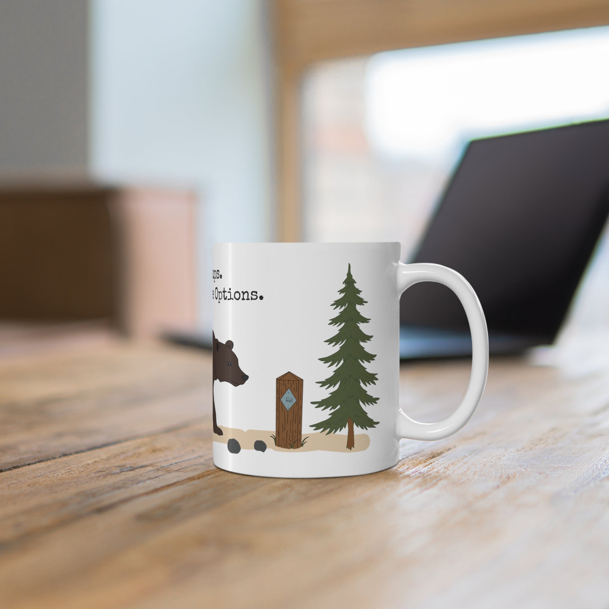 Hike in Groups Bear Mug | Funny Hiking Coffee M