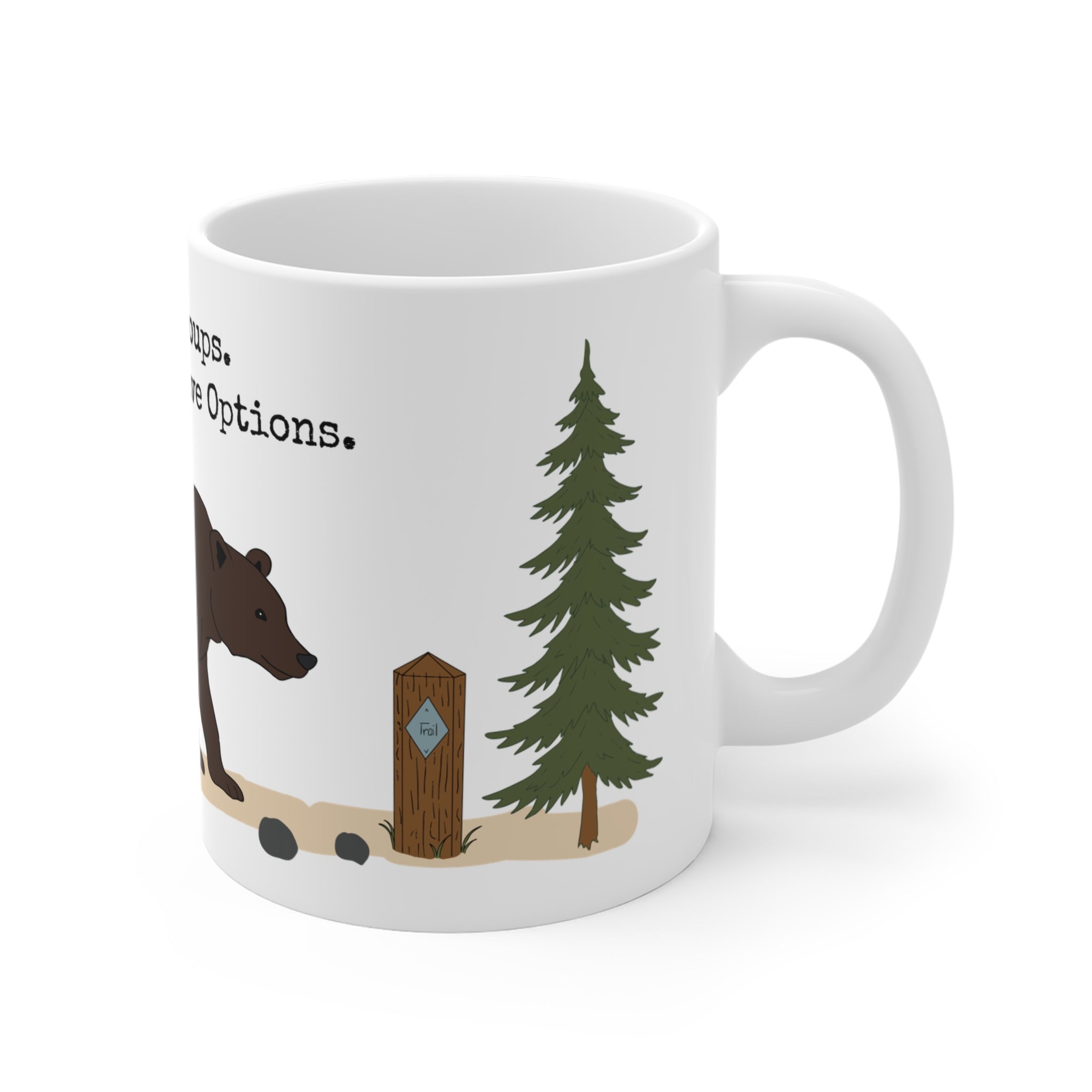 Hike in Groups Bear Mug | Funny Hiking Coffee M