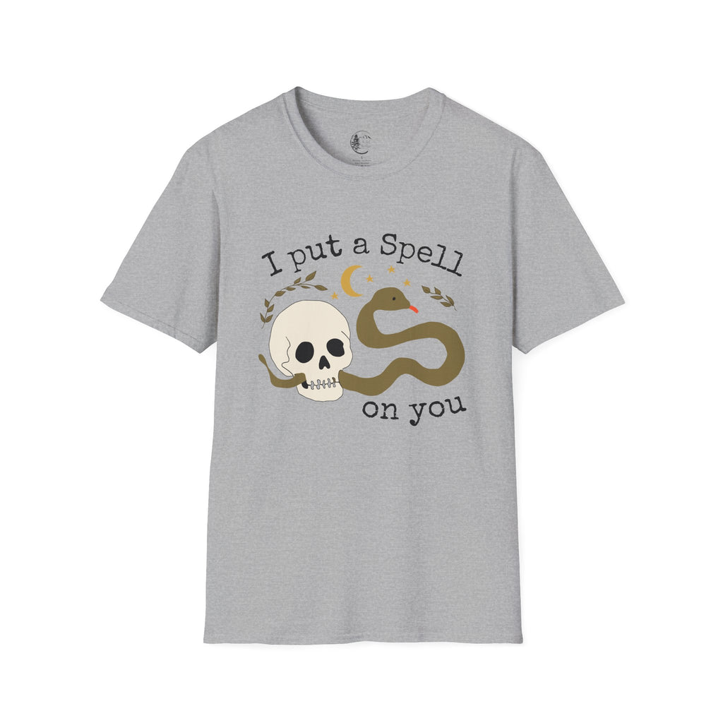 I Put a Spell on You Snake Skull Halloween T-Shirt