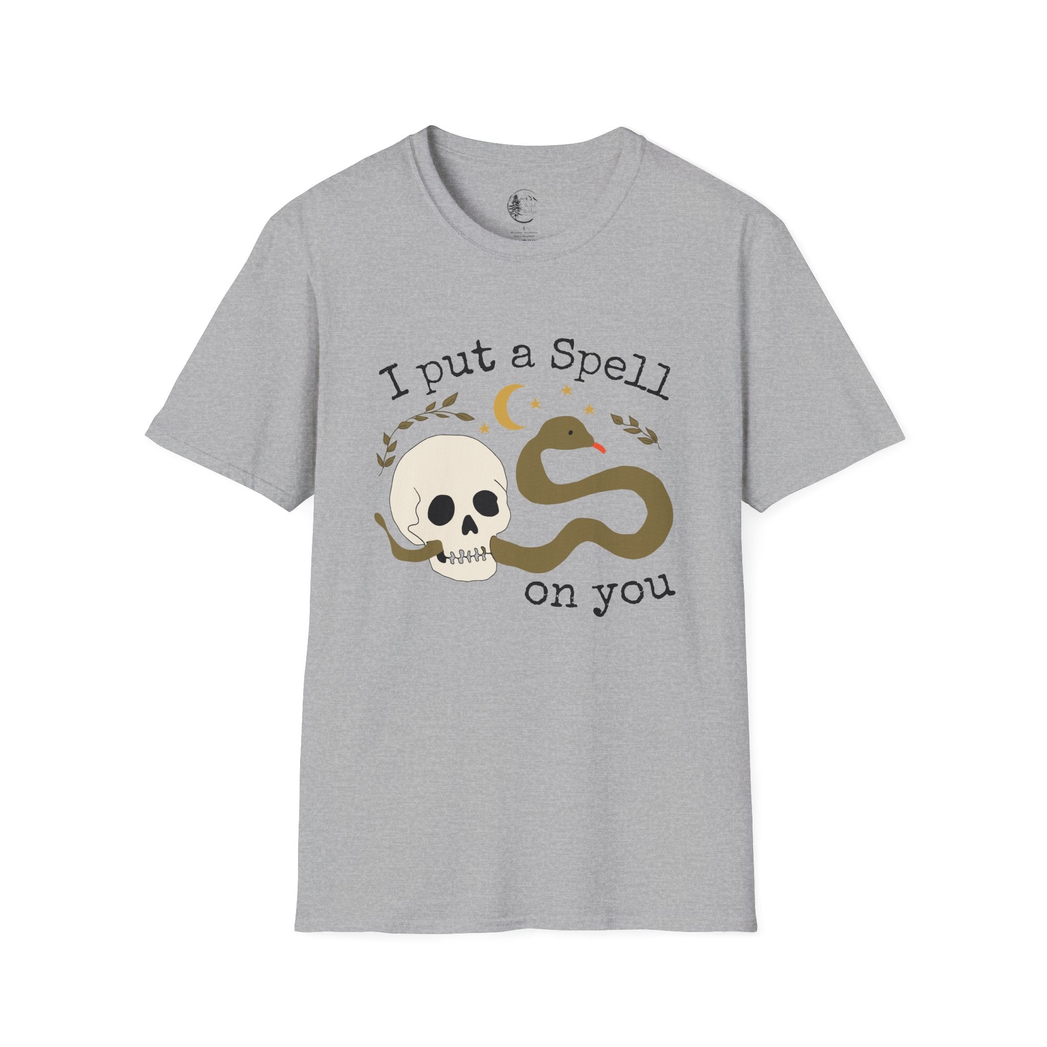 I Put a Spell on You Snake Skull Halloween T-Shirt