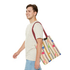 Garden Market Stripe Tote Bag