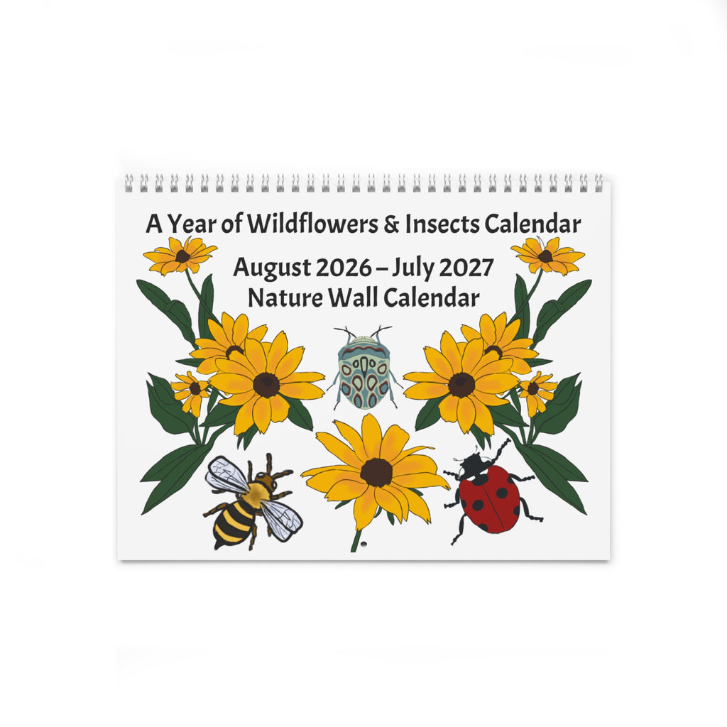 A Year of Wildflowers and Insects Calendar | August 2026–July 2027 Nature Wall Calendar