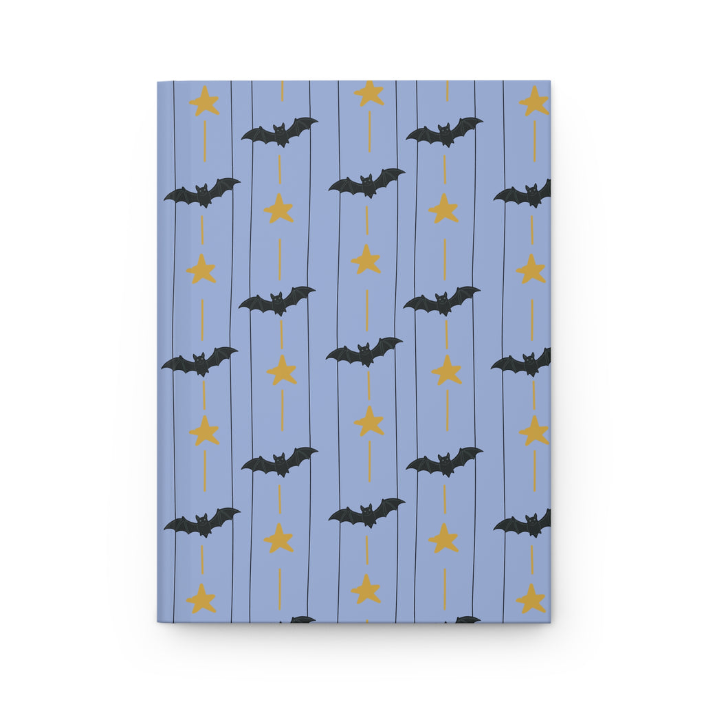 Bats in the Sky Hardcover Journal | Whimsical Bat Notebook