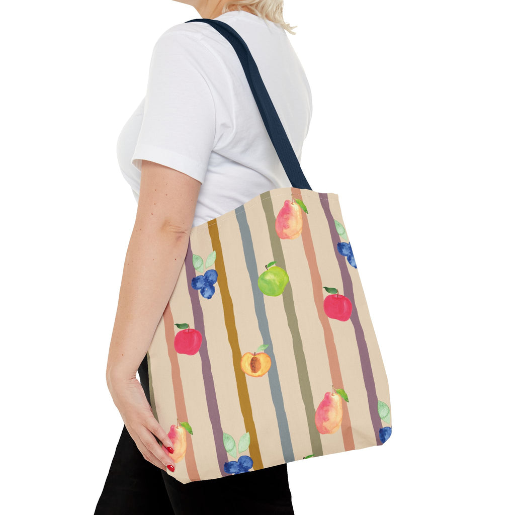 Garden Market Stripe Tote Bag
