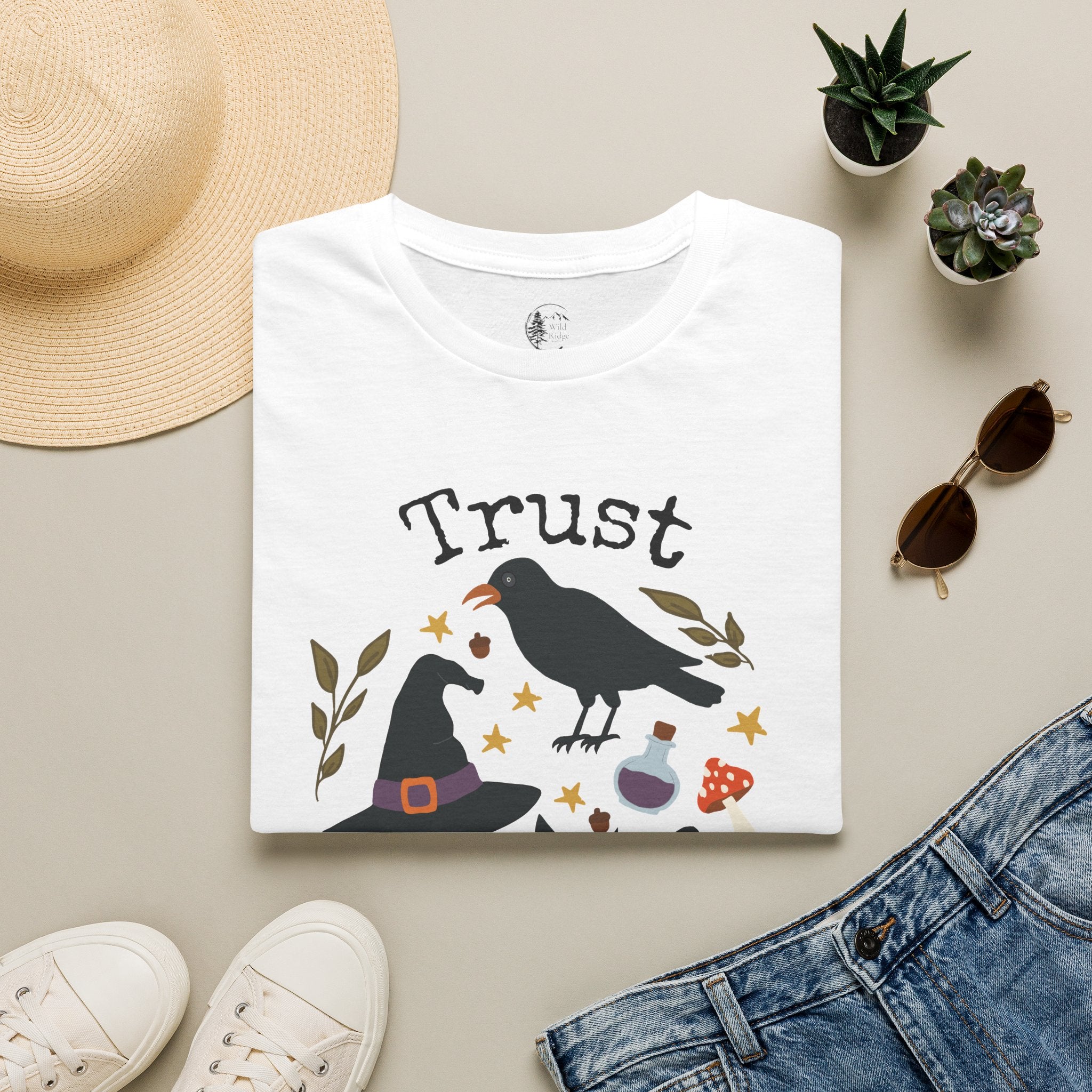 Trust Your Magic Witchy Raven Cat T-Shirt