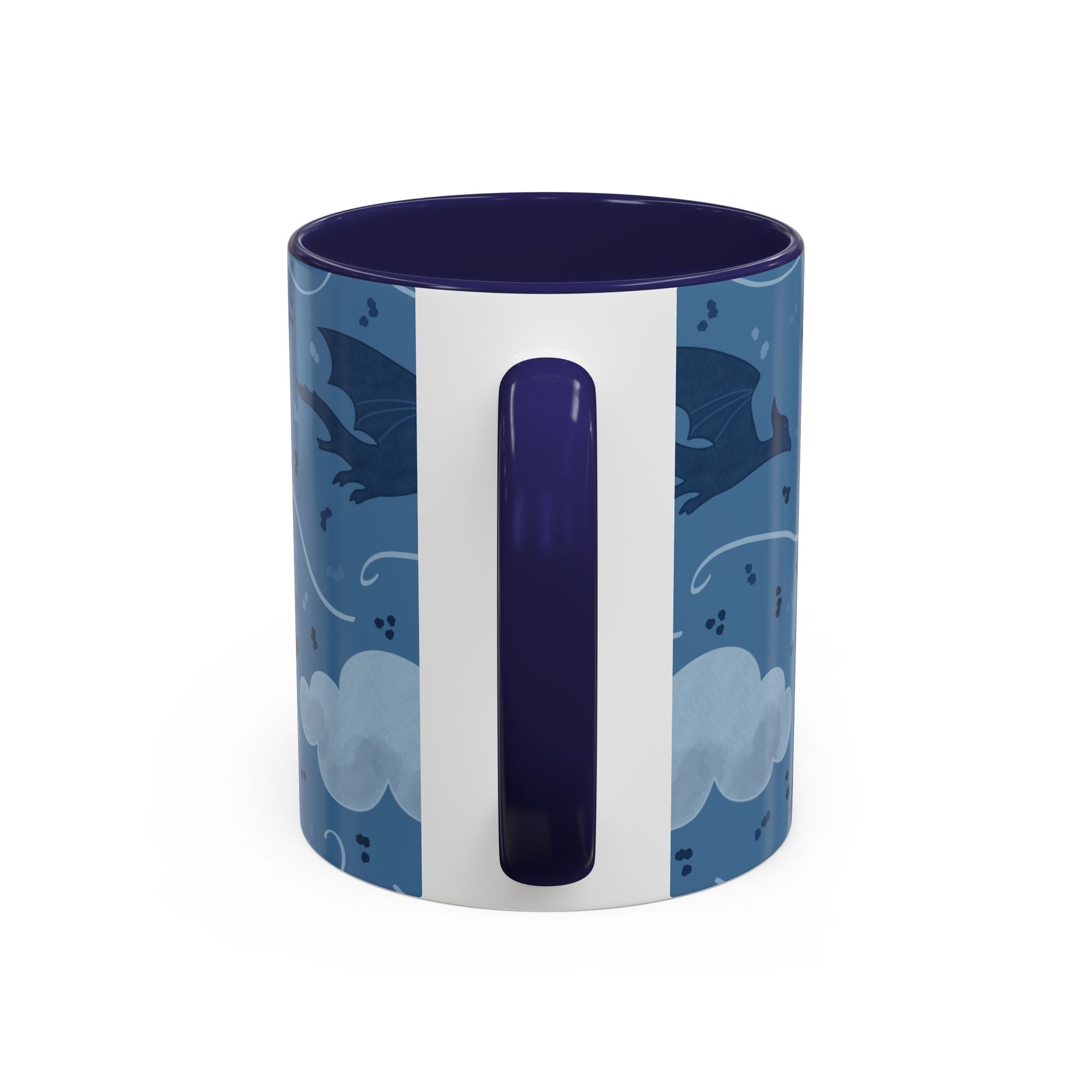 Stormflight Dragon Accent Mug – Fantasy Sky Coffee Cup (11oz / 15oz)