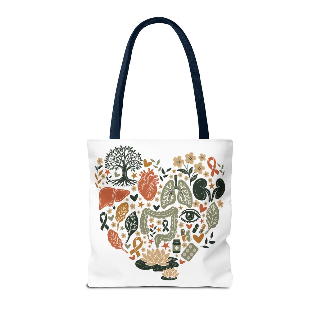 Organ Donation Awareness Tote Bag | Hope & Healing Floral Carryall (Copy)
