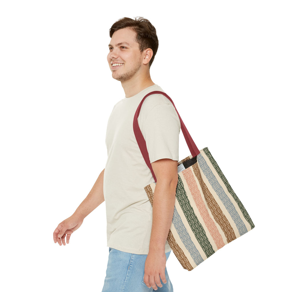 Woven Market Stripe Tote Bag