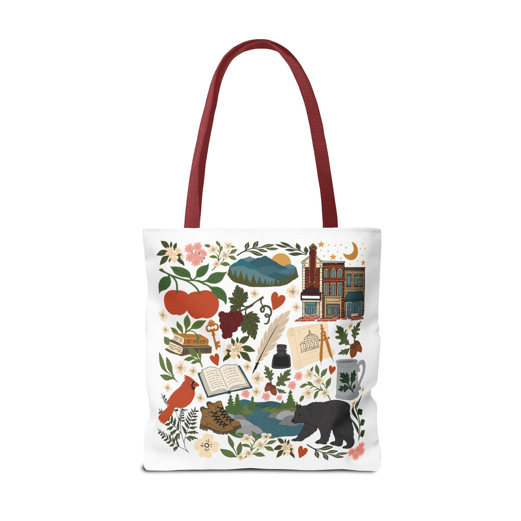 Charlottesville, Virginia Illustrated Tote Bag