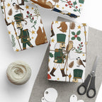 Woodland Nutcracker Christmas Wrapping Paper | Festive Forest Gift Wrap