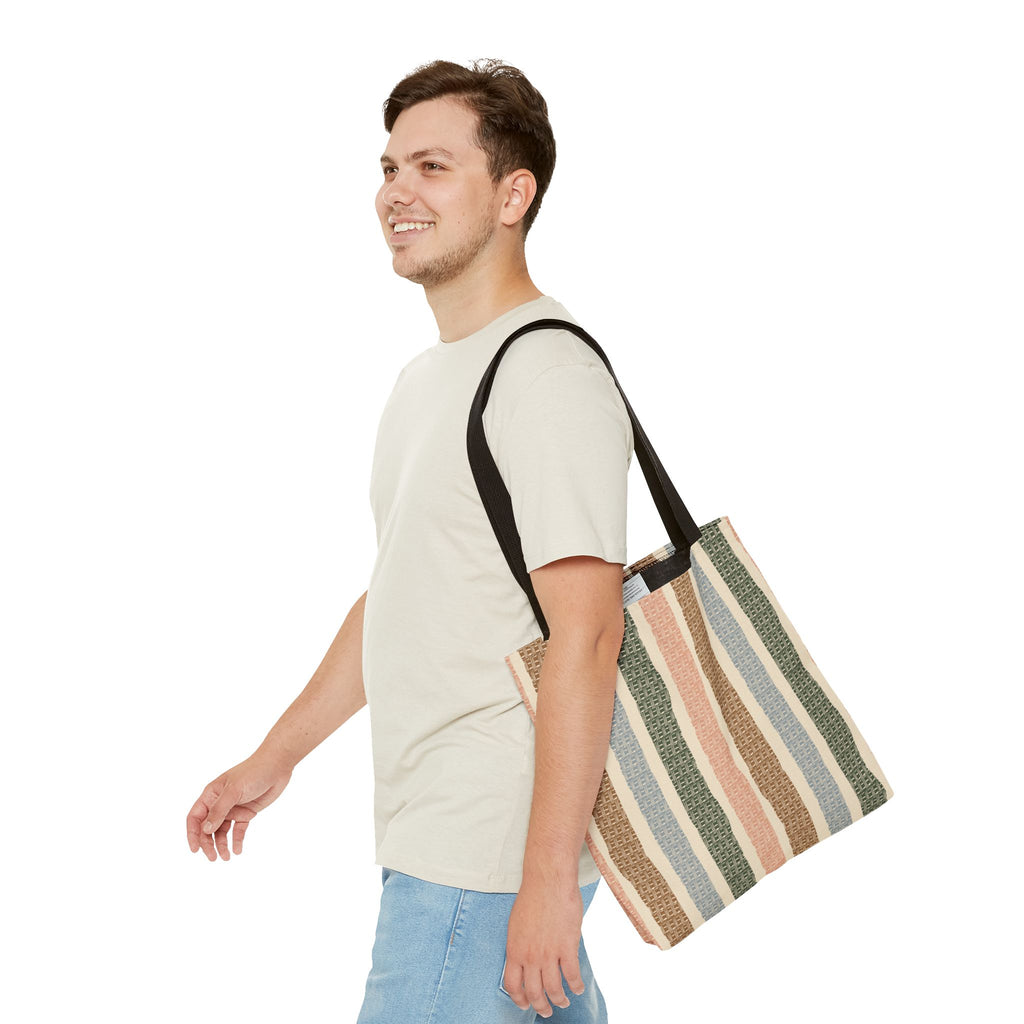 Market Basket Stripe Tote Bag