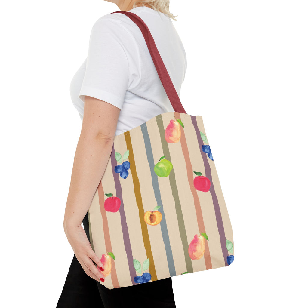 Garden Market Stripe Tote Bag