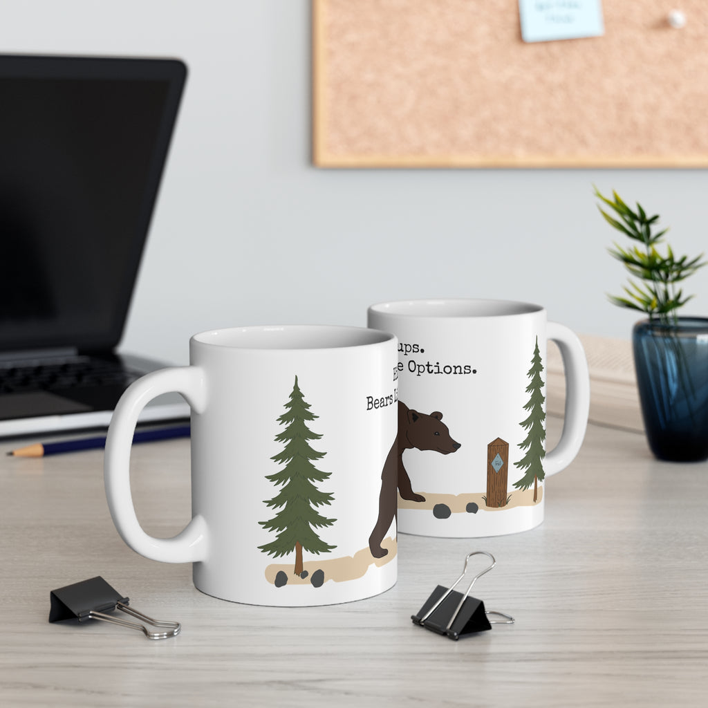 Hike in Groups Bear Mug | Funny Hiking Coffee M