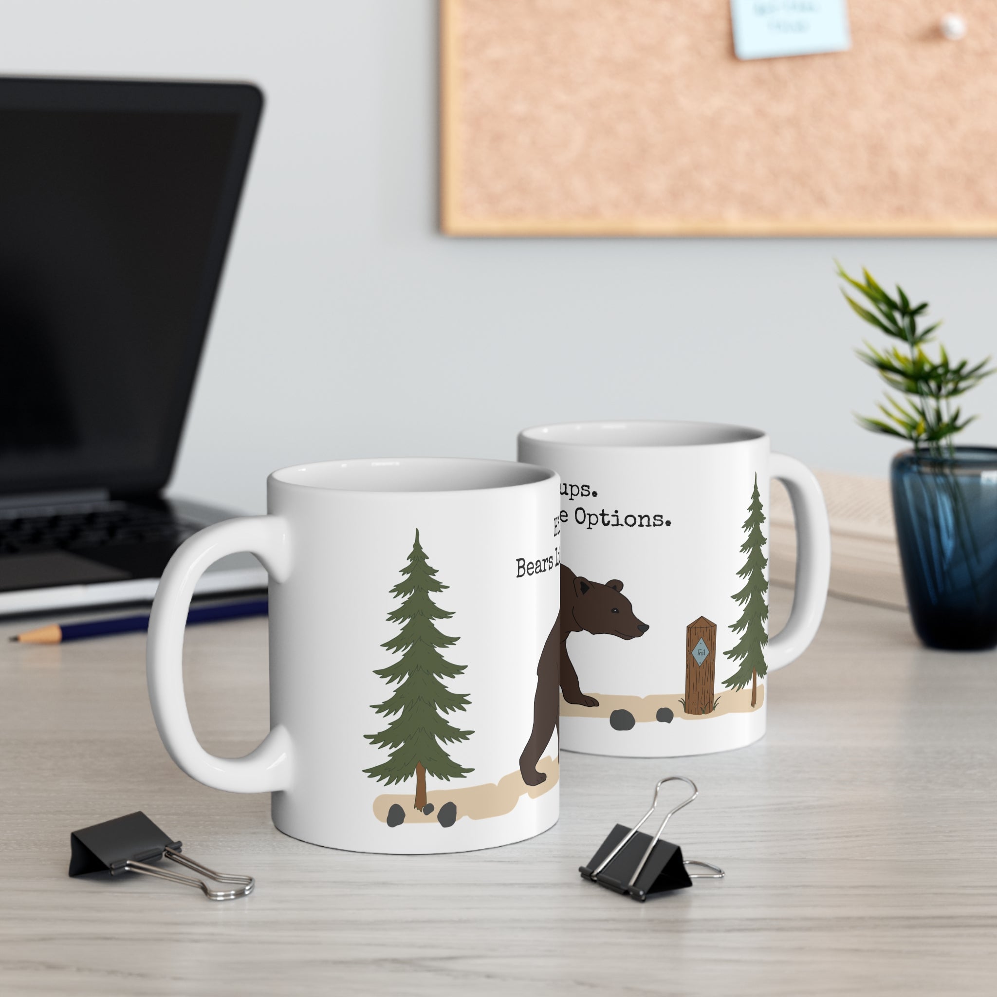 Hike in Groups Bear Mug | Funny Hiking Coffee M