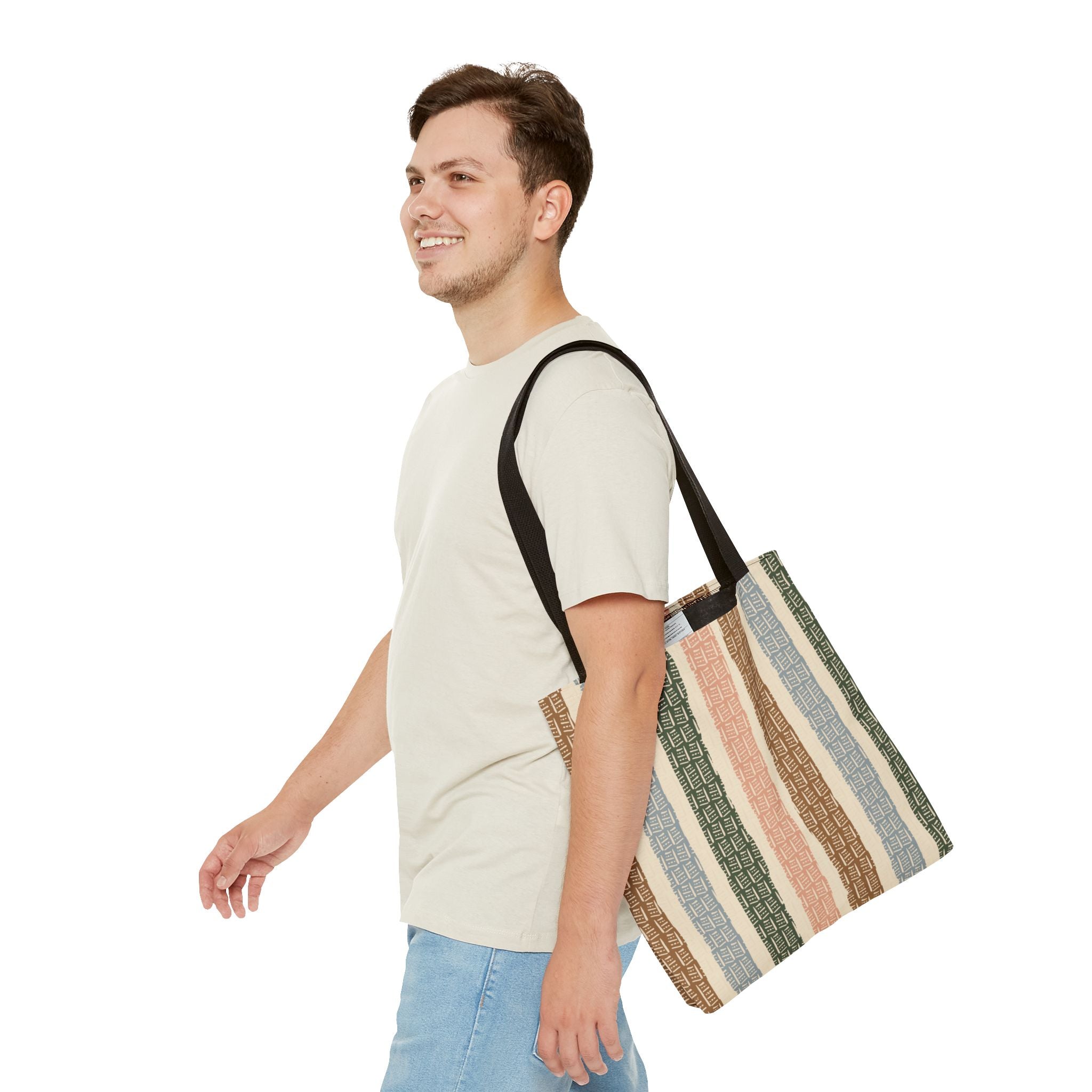 Woven Market Stripe Tote Bag