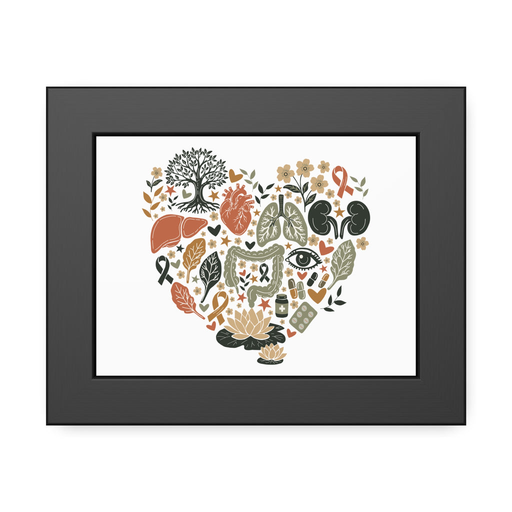 Organ Donation Awareness Wall Art | Hope & Healing Botanical Print