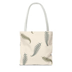 Fern Botanical Tote Bag, Neutral Sage Green Woodland Market Tote, Nature Inspired Everyday Carry Bag (Copy)