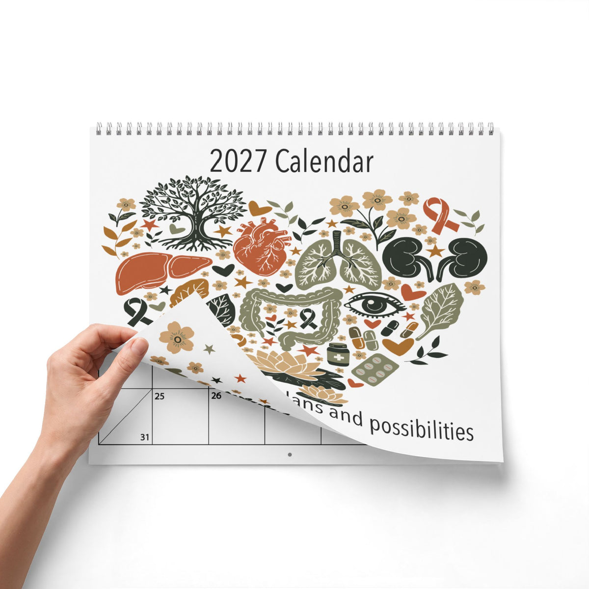 2027 Organ Donation Awareness Calendar