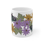 Luna Moth & Wildflower Ceramic Coffee Mug