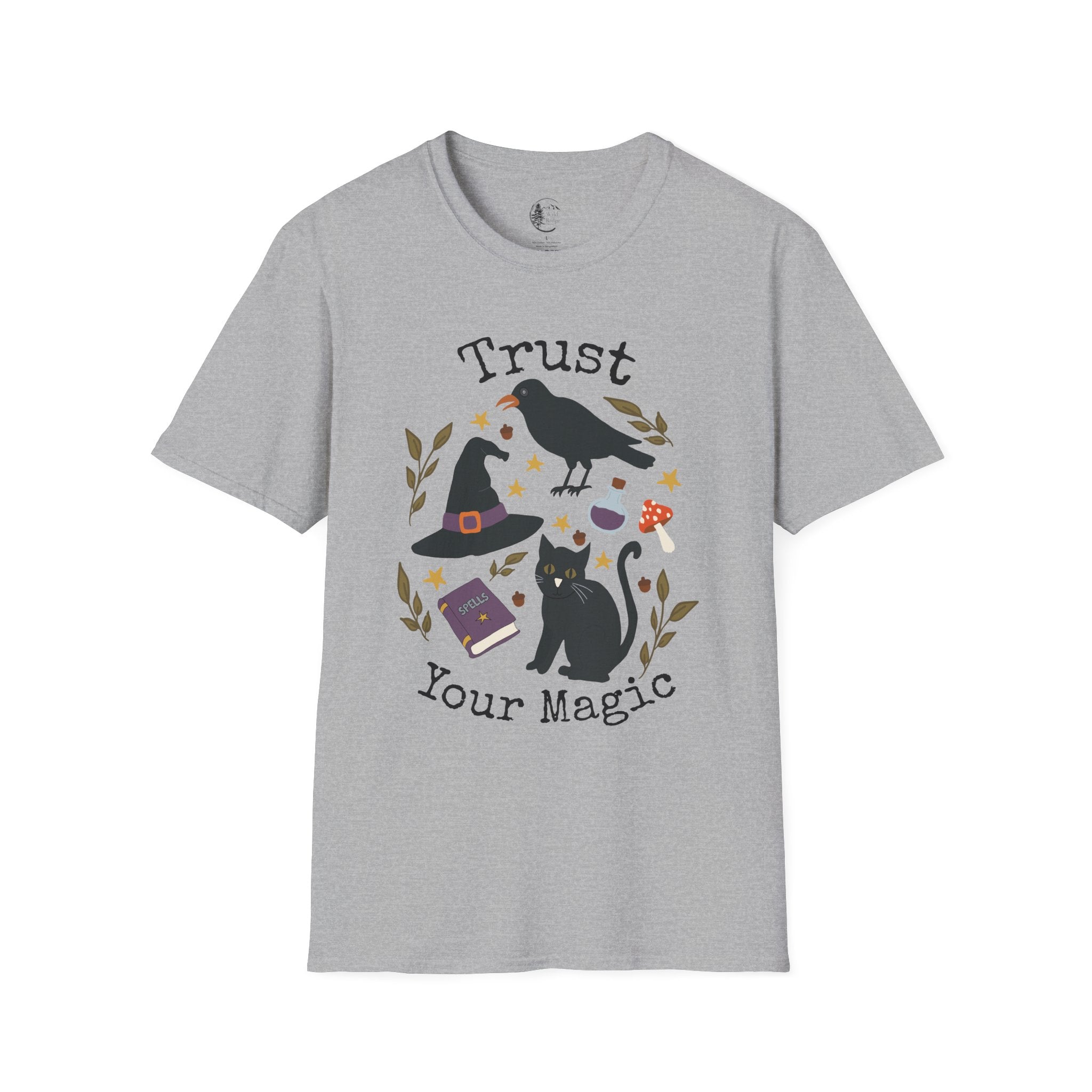 Trust Your Magic Witchy Raven Cat T-Shirt