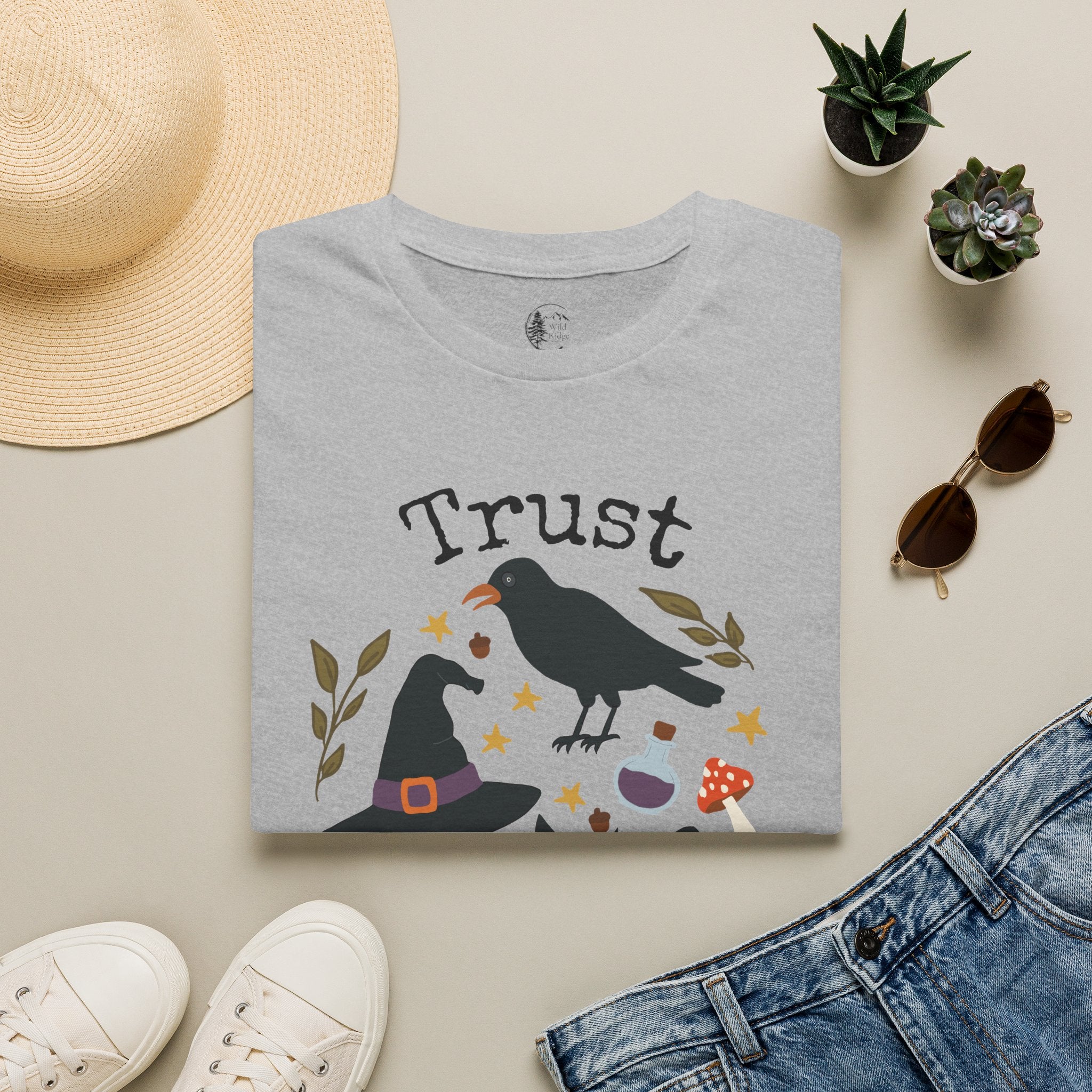 Trust Your Magic Witchy Raven Cat T-Shirt