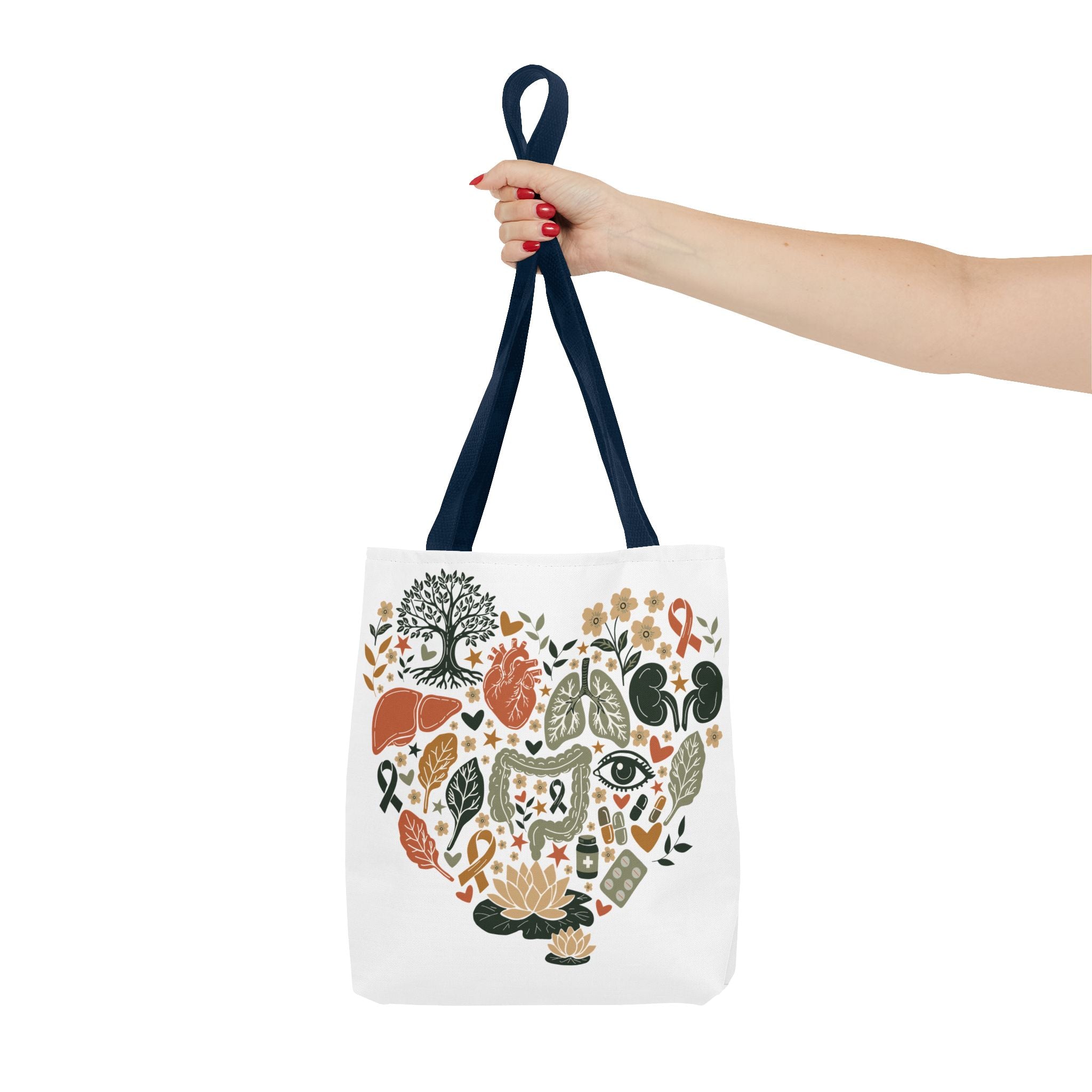 Organ Donation Awareness Tote Bag | Hope & Healing Floral Carryall (Copy)