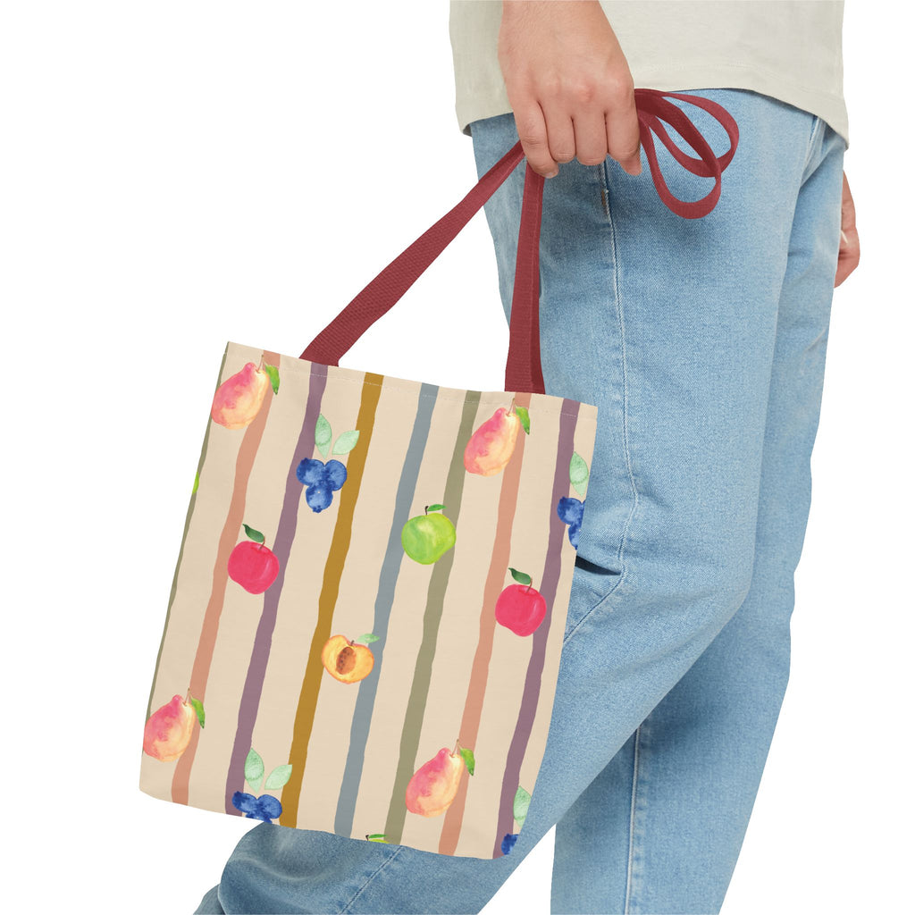 Garden Market Stripe Tote Bag