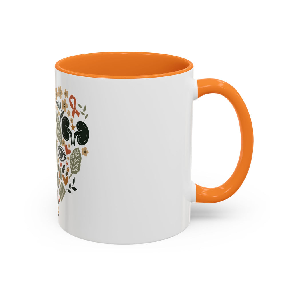 Organ Donation Awareness Mug, Hope Healing Coffee Cup, Transplant Survivor Donor Family Gift, Floral Medical Mug
