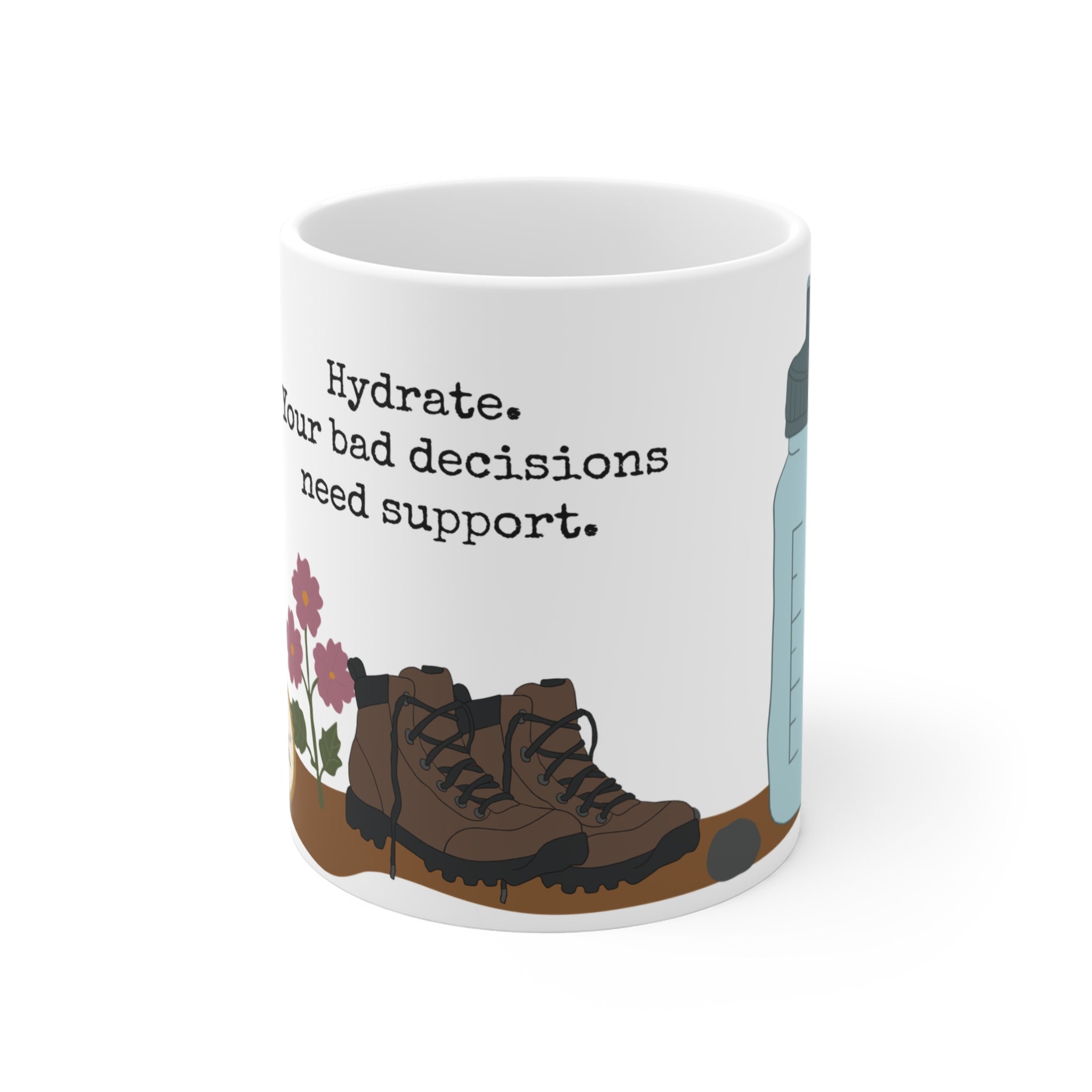 Hydrate Hiking Mug | Funny Hiker Coffee Mug