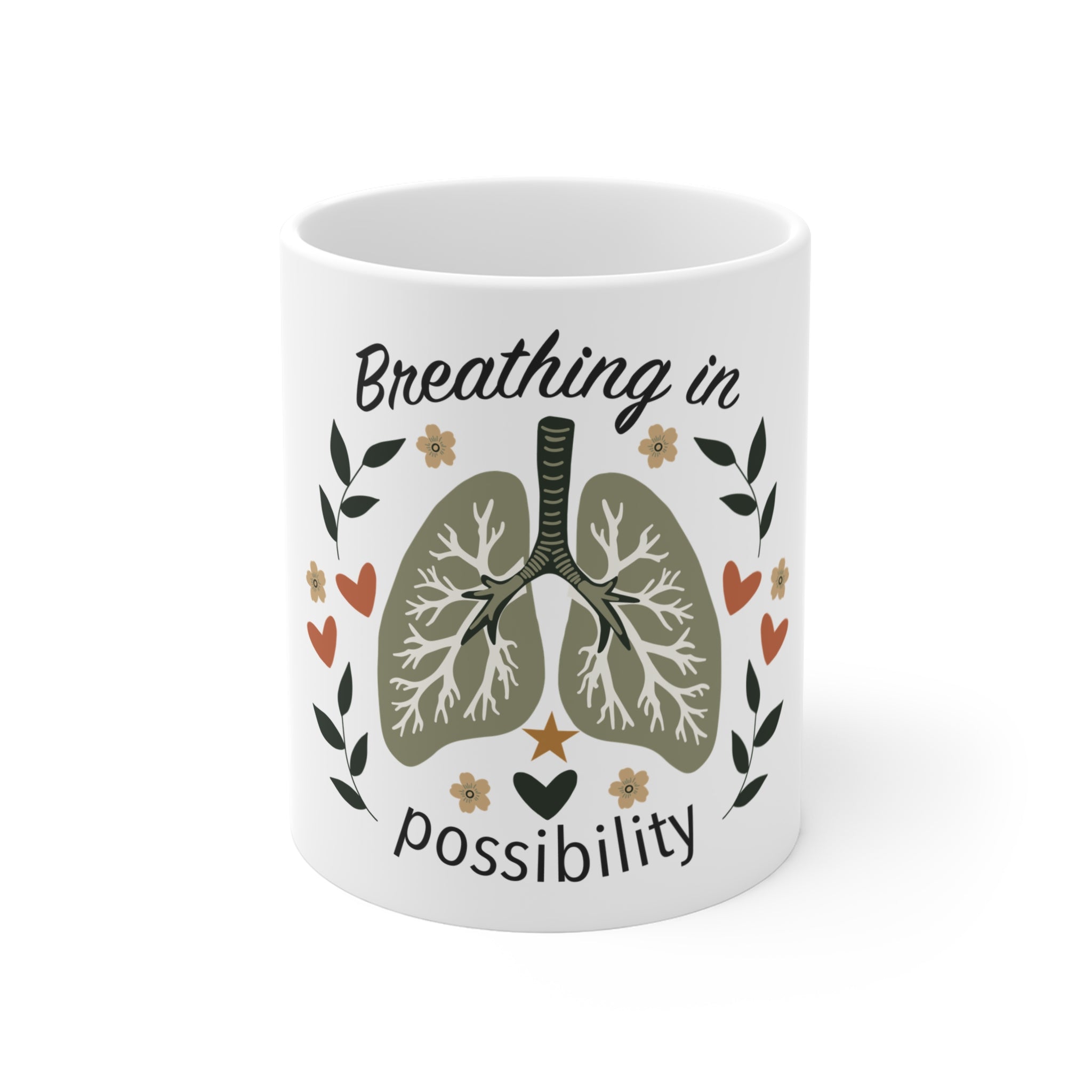 Breathing in Possibility Inspirational Lung Mug